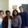 Karen Maber, Dolly Brown, Sheena Kitchener and Peter Read at original offices of Gandangara Local Aboriginal Land Council